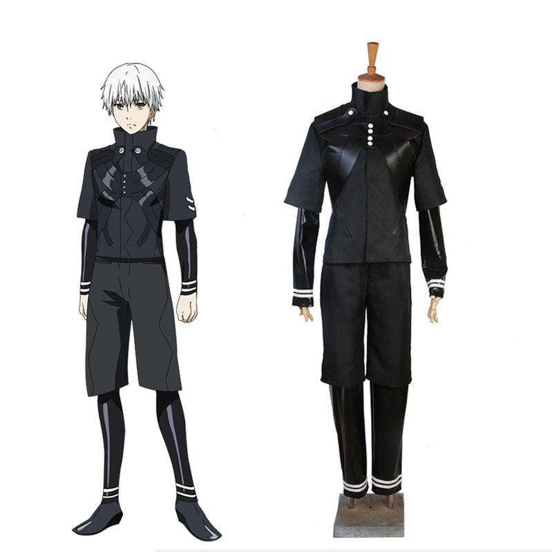 Anime Tokyo Ghoul Ken Kaneki Combat Suit Cosplay Costume - Cosplay Clans