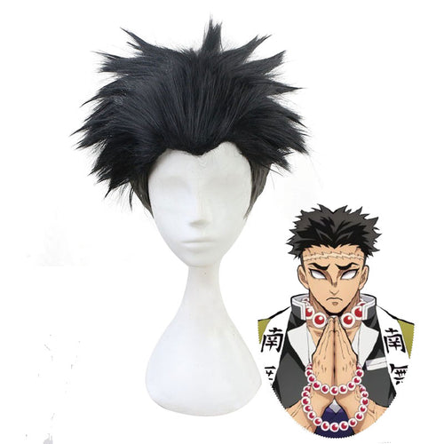  Anime Demon Slayer Gyomei Himejima Cosplay Wig - Kimetsu no Yaiba