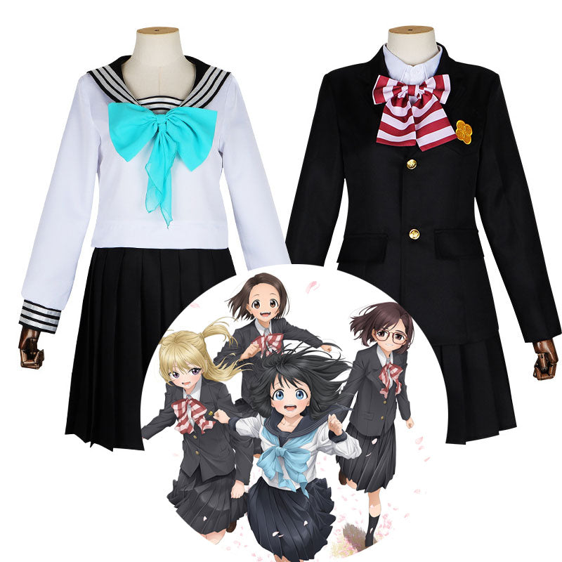 Anime Akebi's Sailor Uniform JK Uniform Cosplay Costumes 