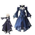 FGO Fate Stay Night Saber Alter Arturia Pendragon Women Black Bride Cosplay Costumes - Cosplay Clans