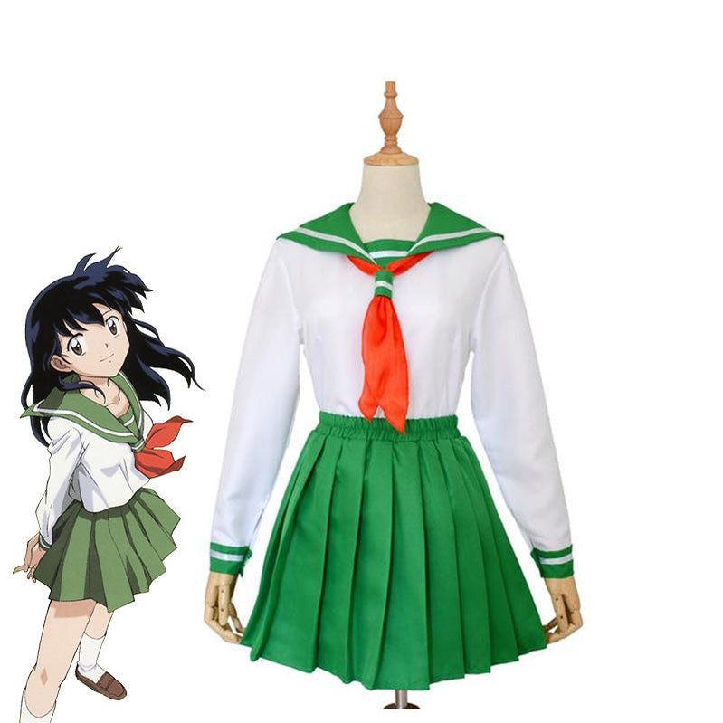 Anime Inuyasha Higurashi Kagome Cosplay Costume - Cosplay Clans