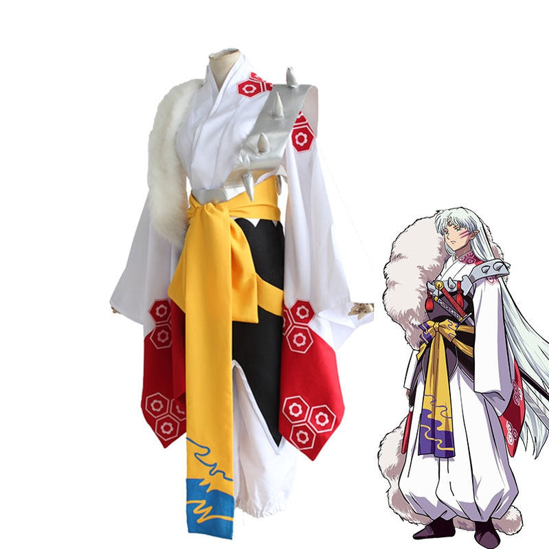 Anime Inuyasha Sesshoumaru Cosplay Costume - Cosplay Clans