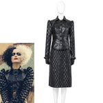 Movie Cruella de Vil Leather Fullsuit Halloween Cosplay Costumes - Cosplay Clans