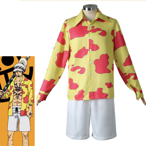Anime One Piece Film Red 2022 Movie Trafalgar D. Water Law Shirts Cosplay Costume