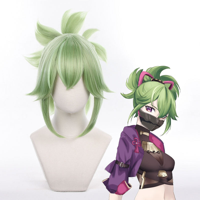 Game Genshin Impact Kuki Shinobu Cosplay Wigs