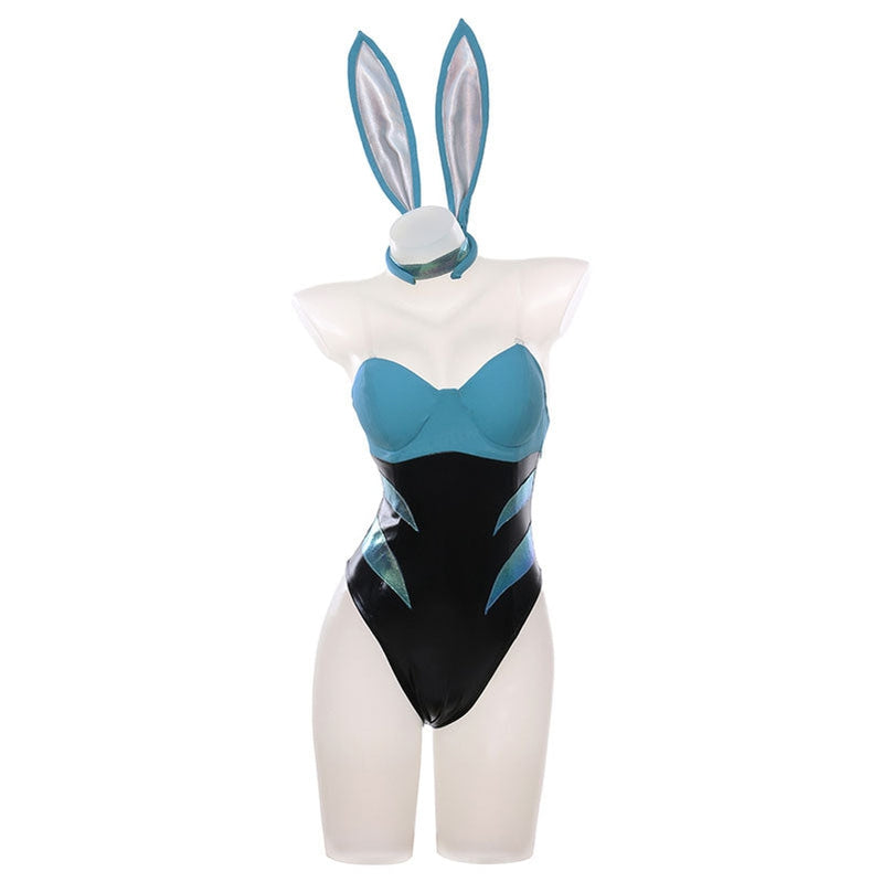 LOL KDA ALL OUT Akali Bunnysuit Cosplay Costumes - Cosplay Clans