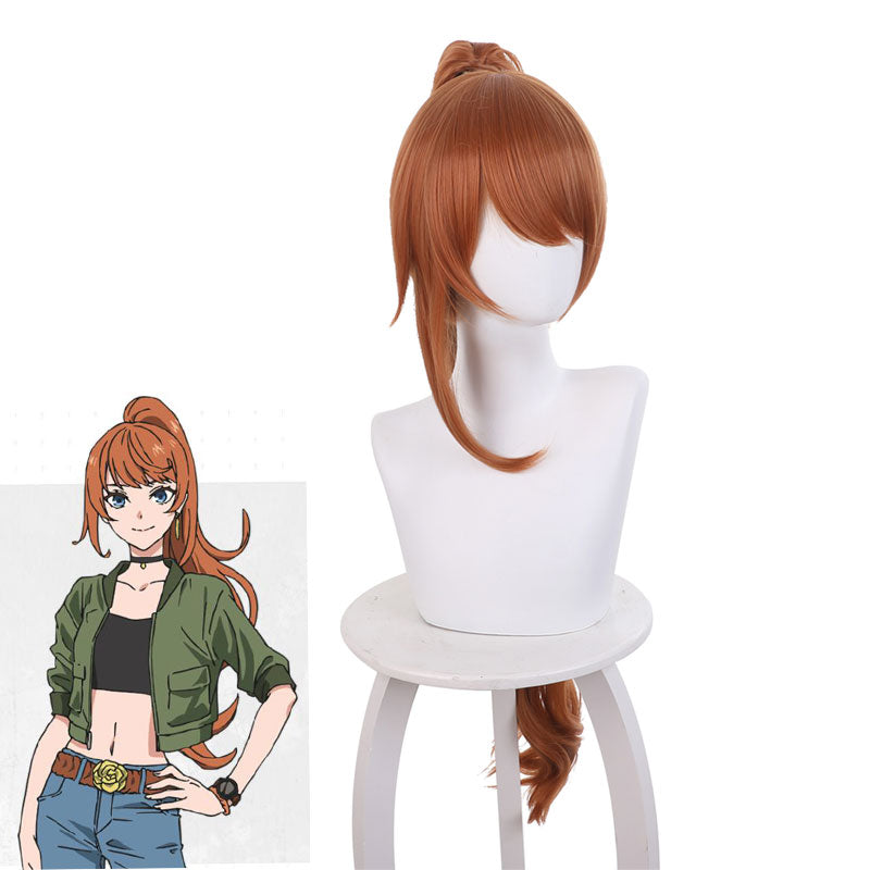 Anime Takt Op. Destiny Anna Schneider Brown Long Cosplay Wigs