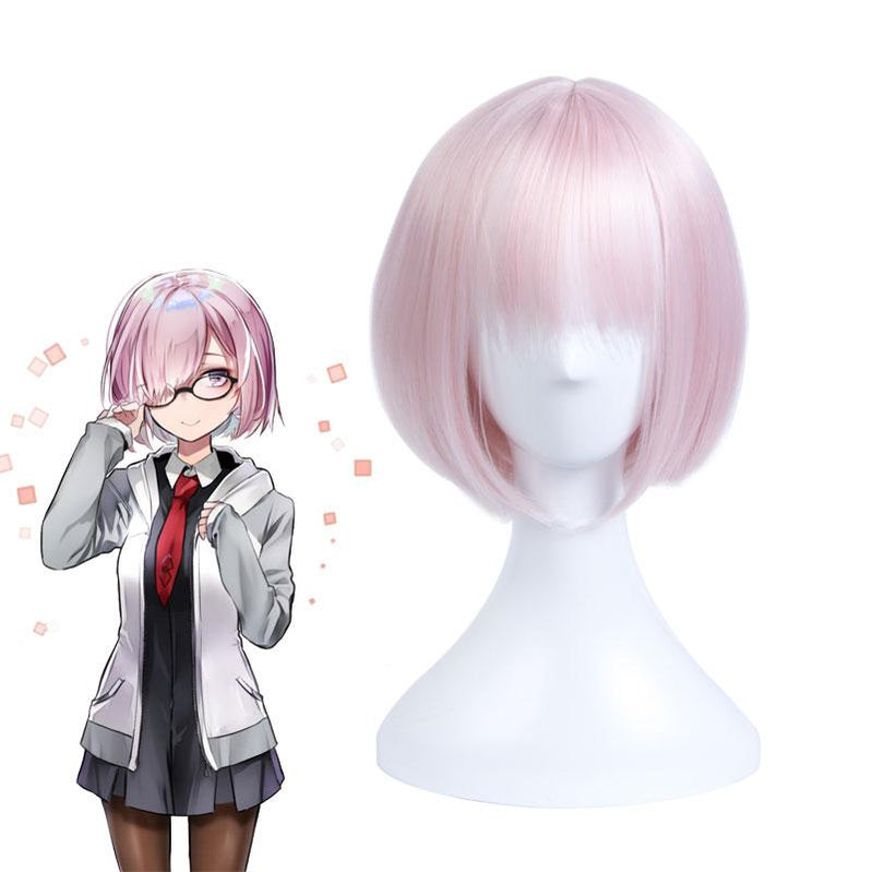 FGO / Fate Grand Order Mash Kyrielight Shielder Pink Short Cosplay Wigs - Cosplay Clans