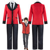 Anime Kakegurui Ryota Suzui Uniform Cosplay Costumes