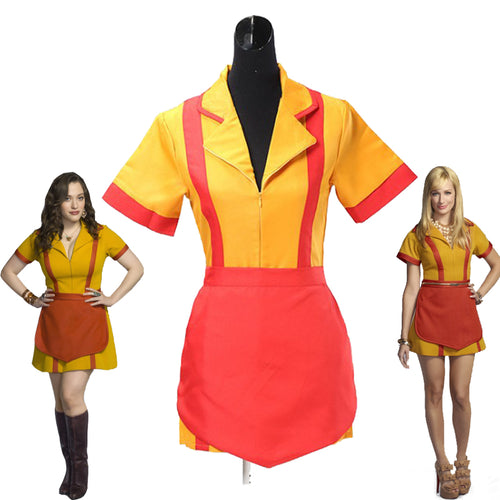 2 Broke Girls Max Caroline Kellnerinnen Uniform Cosplay Costume