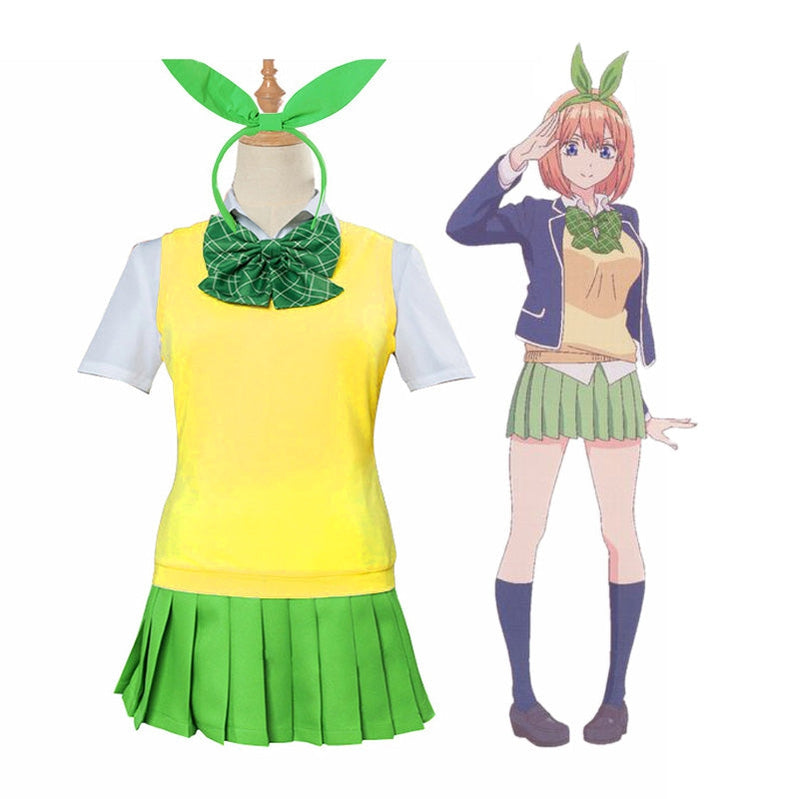 Anime The Quintessential Quintuplets Yotsuba Nakano Outfits Cosplay Costume - Cosplay Clans