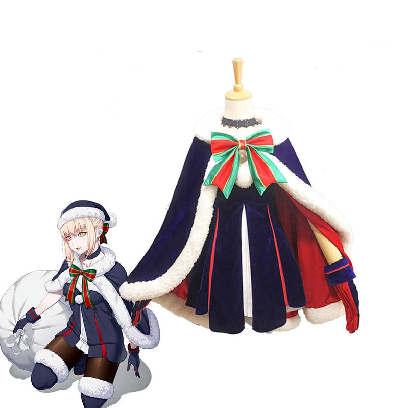 FGO / Fate Grand Order Saber Christmas Cosplay Costume - Cosplay Clans