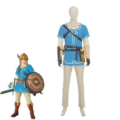 The Legend of Zelda: Breath of the Wild Link Halloween Cosplay Costumes 