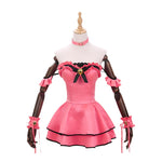 Anime Date A Live Kurumi Tokisaki Pink Cat Maid Dress Cosplay Costume - Cosplay Clans