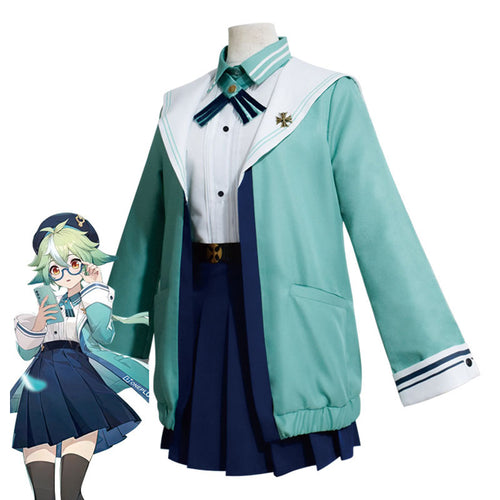 Game Genshin Impact Sucrose JK Uniform Cosplay Costumes