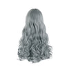 Women Fashion Long Gray Wavy Sweet Bangs Lolita Wig