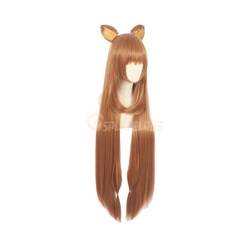 Anime The Rising Of The Shield Hero Raphtalia Long Straight Brown Cosplay Wig - Cosplay Clans