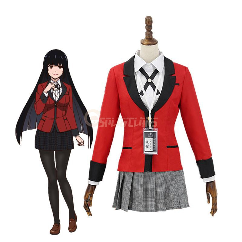 Anime Kakegurui Yumeko Jabami Uniform Cosplay Costumes - Cosplay Clans