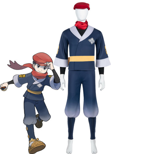 Anime Pokémon Legends: Arceus Rei Man Cosplay Costumes