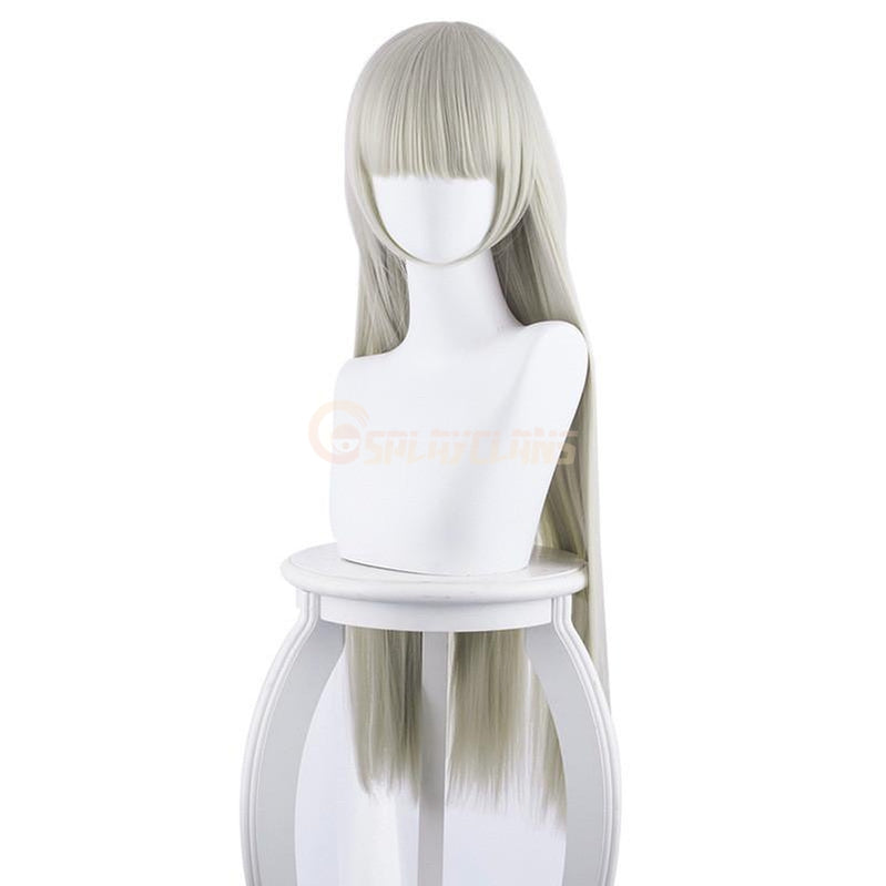 Anime Kakegurui Ririka Momobami 80cm Long Grey Straight Cosplay Wigs - Cosplay Clans