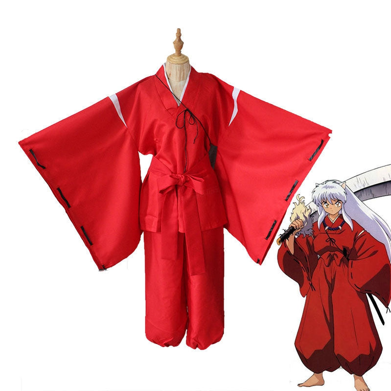 Anime Inuyasha Inuyasha Red Cosplay Costume - Cosplay Clans