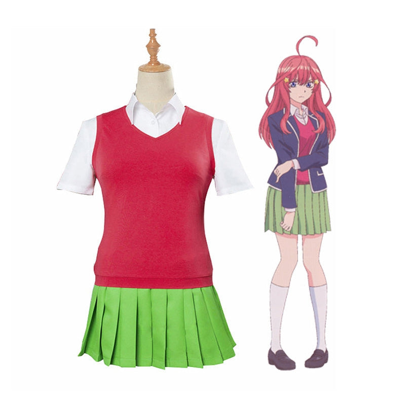 Anime The Quintessential Quintuplets Itsuki Nakano Outfits Cosplay Costume - Cosplay Clans