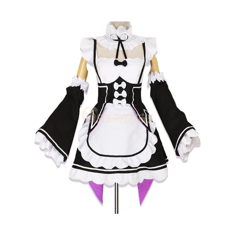 Anime Re:Zero Starting Life in Another World Rem and Ram Maid Cosplay Costume - Cosplay Clans