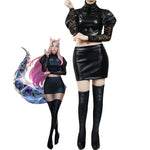 LOL KDA The Baddest Nine Tailed Fox Ahri Cosplay Costumes