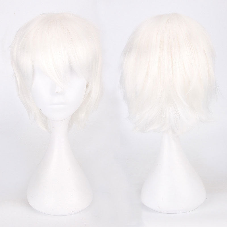 Classic Short 30cm Man Fashion Various Color White Black Gray Brown Pink Red Pruple Blonde Anime Cosplay Wigs - Cosplay Clans