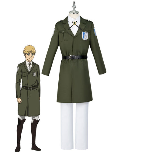 Anime Attack on Titan Season 4 Mikasa Ackerman Armin Survey Corps Cosplay Costume