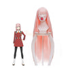 Anime DARLING in the FRANXX 02 Zero Two 100cm Long Pink Straight Cosplay Wigs - Cosplay Clans