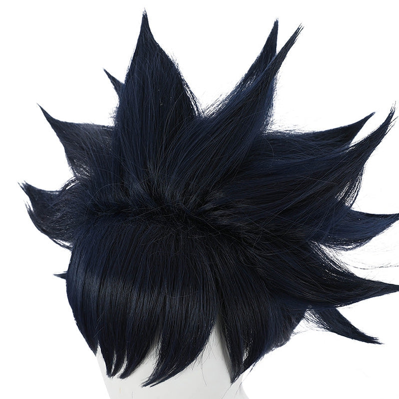 Anime Jujutsu Kaisen Megumi Fushiguro Short Dark Blue Cosplay Wigs - Cosplay Clans