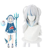 Hololive English Virtual YouTuber Gawr Gura Blue Mixed White Long Cosplay Wigs - Cosplay Clans