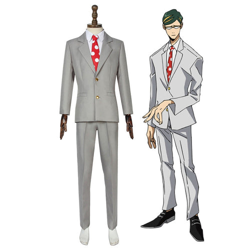 Anime My Hero Academia Sir Nighteye Mirai Sasaki Suit Cosplay Costume - Cosplay Clans