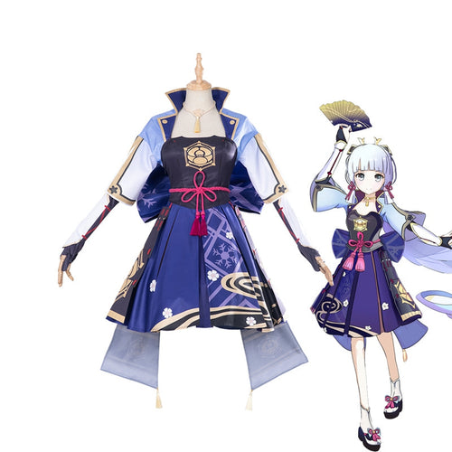 Game Genshin Impact Kamisato Ayaka Fullset Cosplay Costumes - Cosplay Clans