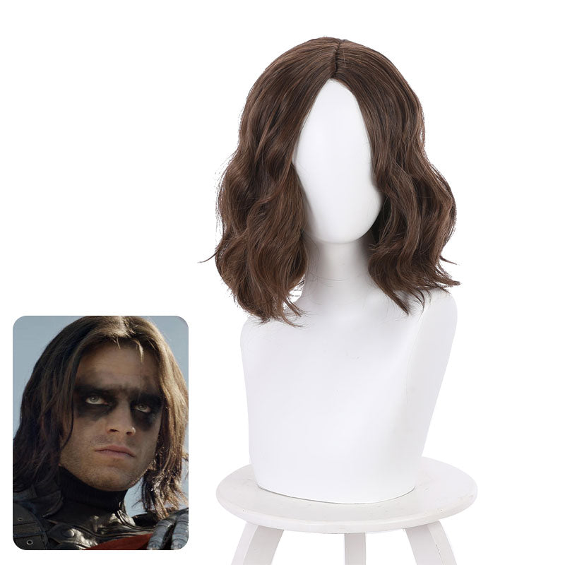 Captain America: The Winter Soldier Winter Soldier Brown Halloween Cosplay Wigs