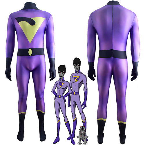 DC The Wonder Twins Jayna Jumpsuit Cosplay Costumes