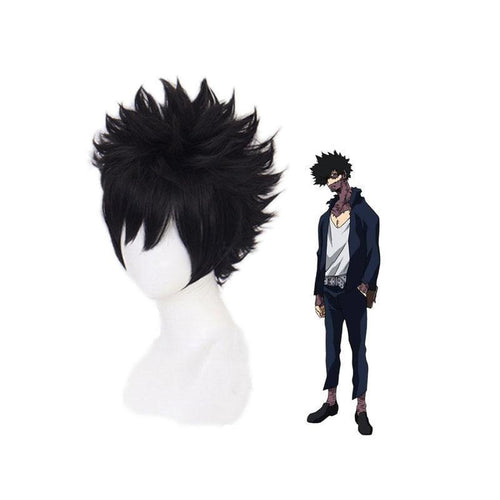 Anime My Hero Academia Dabi Short Black Cosplay Wigs - Cosplay Clans