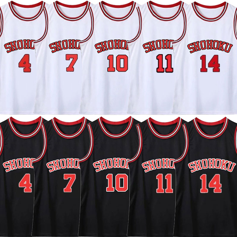 Anime Slam Dunk Kaede Rukawa Basketball Uniform Cosplay Costumes