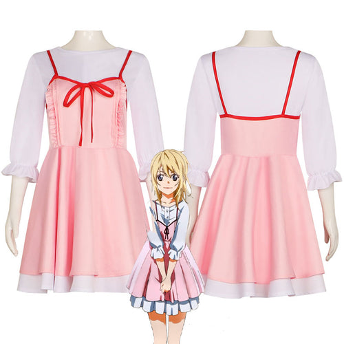 Anime Your Lie in April Kaori Miyazono Dress Cosplay Costumes