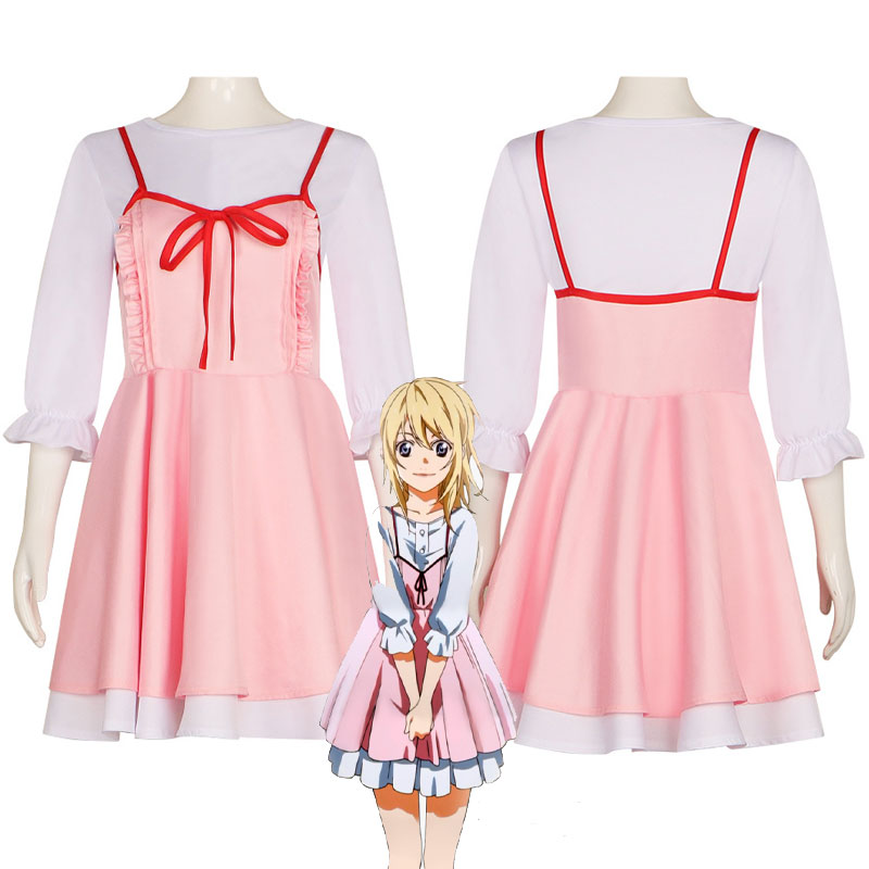 Anime Your Lie in April Kaori Miyazono Dress Cosplay Costumes