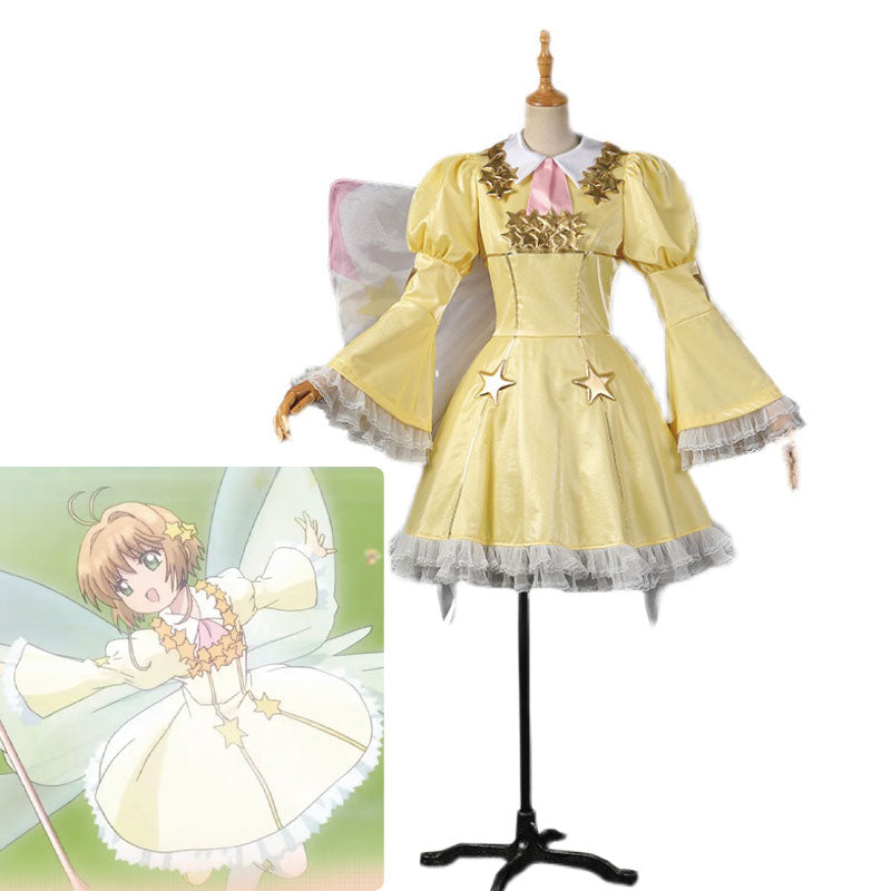 Anime Cardcaptor Sakura Sakura Kinomoto Star Dress Cosplay Costume 