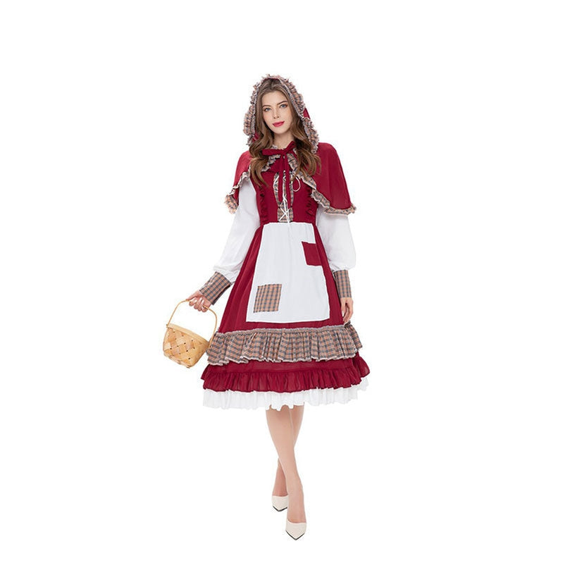 Red Riding Hood Christmas Dress Costume - Cosplay Clans