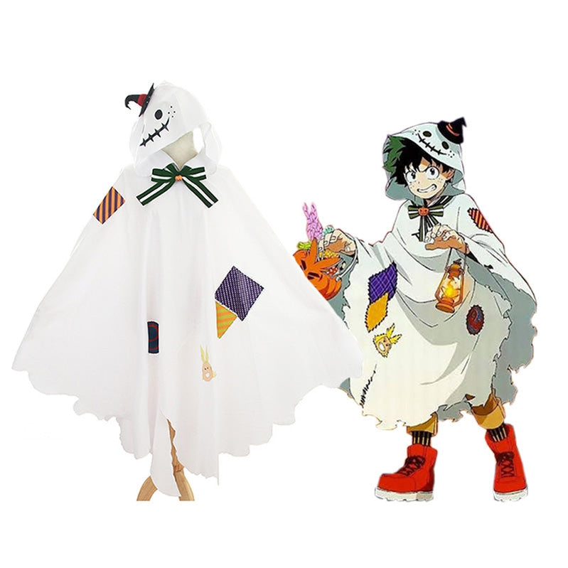 Anime My Hero Academia Deku Izuku Midoriya Halloween Cosplay Cloak - Cosplay Clans
