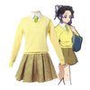Anime Demon Slayer: Kimetsu no Yaiba: Demon Slayer Academy Shinobu Kocho JK Uniform Cosplay Costume - Cosplay Clans