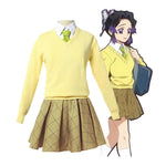 Anime Demon Slayer: Kimetsu no Yaiba: Demon Slayer Academy Shinobu Kocho JK Uniform Cosplay Costume - Cosplay Clans