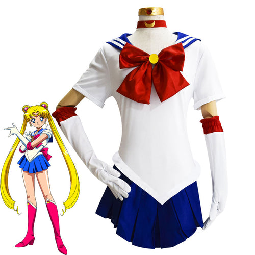 Sailor Moon Tsukino Usagi JK Uniform Cosplay Costumes