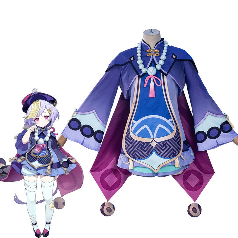 Game Genshin Impact QiQi Fullset Cosplay Costumes - Cosplay Clans