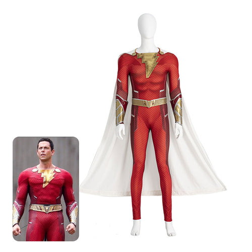 Marvel Shazam Fullsuit Halloween Cosplay Costumes