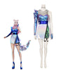 Game LOL KDA ALL OUT Ahri Fullset Cosplay Costume With Free Eears - Cosplay Clans